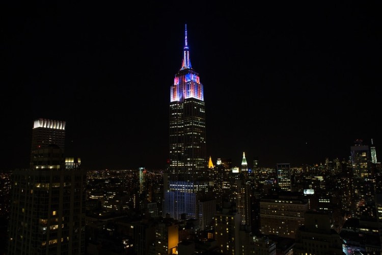 Empire State Building Light Show for Whitney Museum