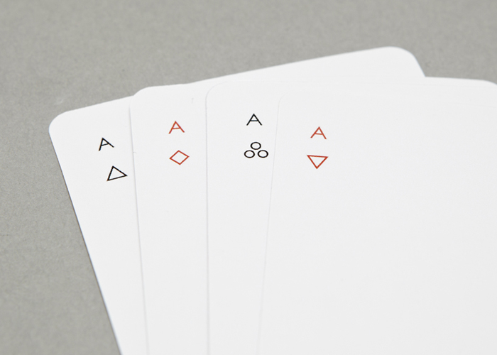 Minim playing cards aces