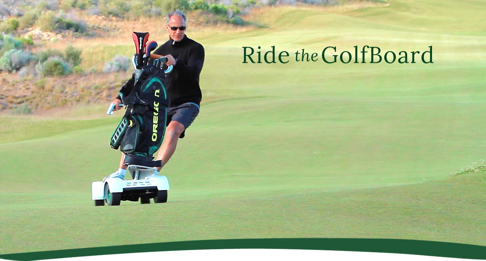 The GolfBoard, A Standing Golf Cart That You Ride Like a Surfboard