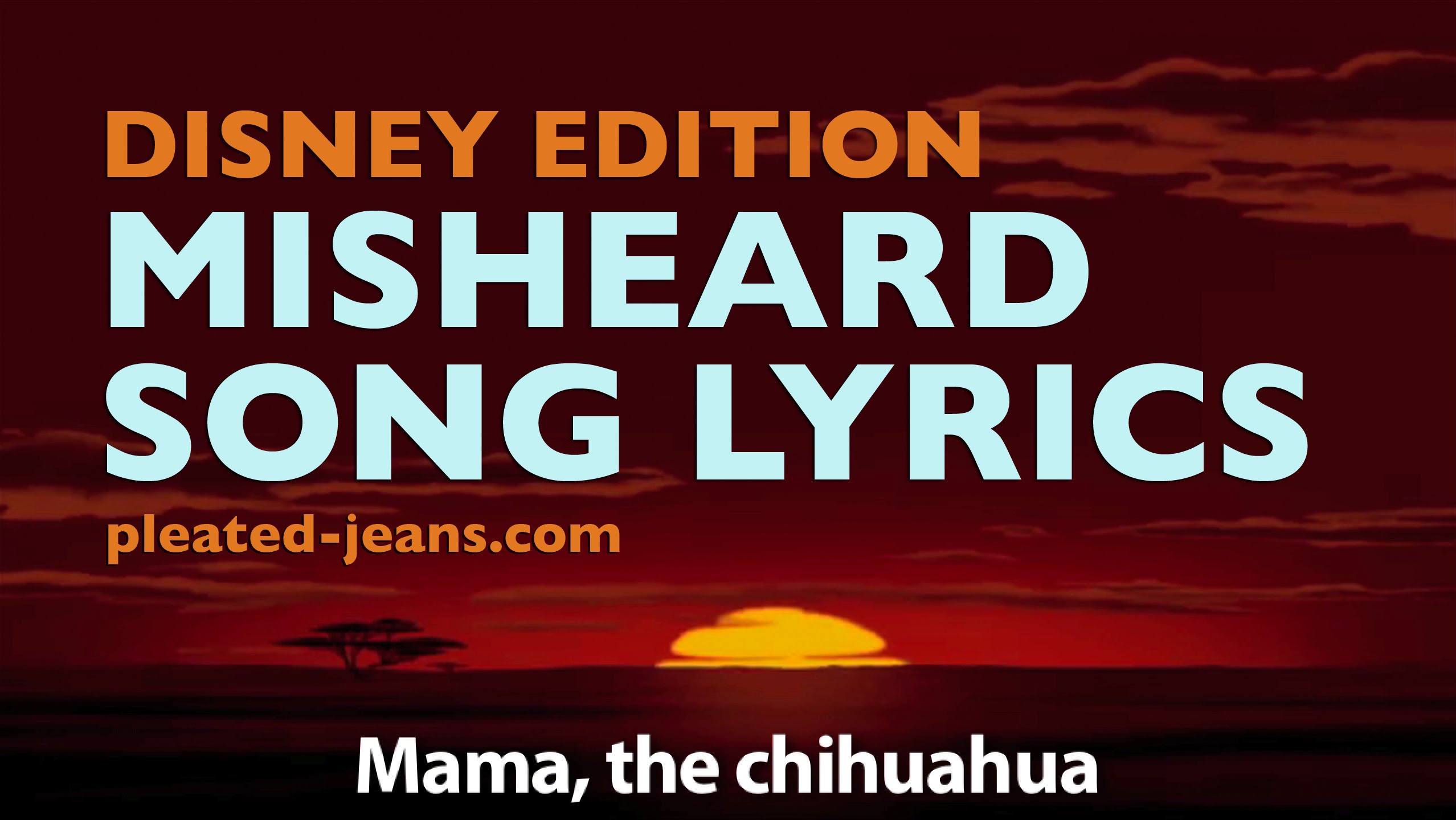 Goofy Misheard Disney Song Lyrics By Pleated Jeans
