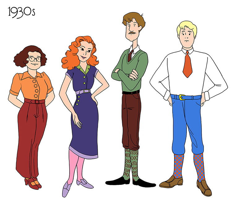 Scooby Doo Gang Through the Ages