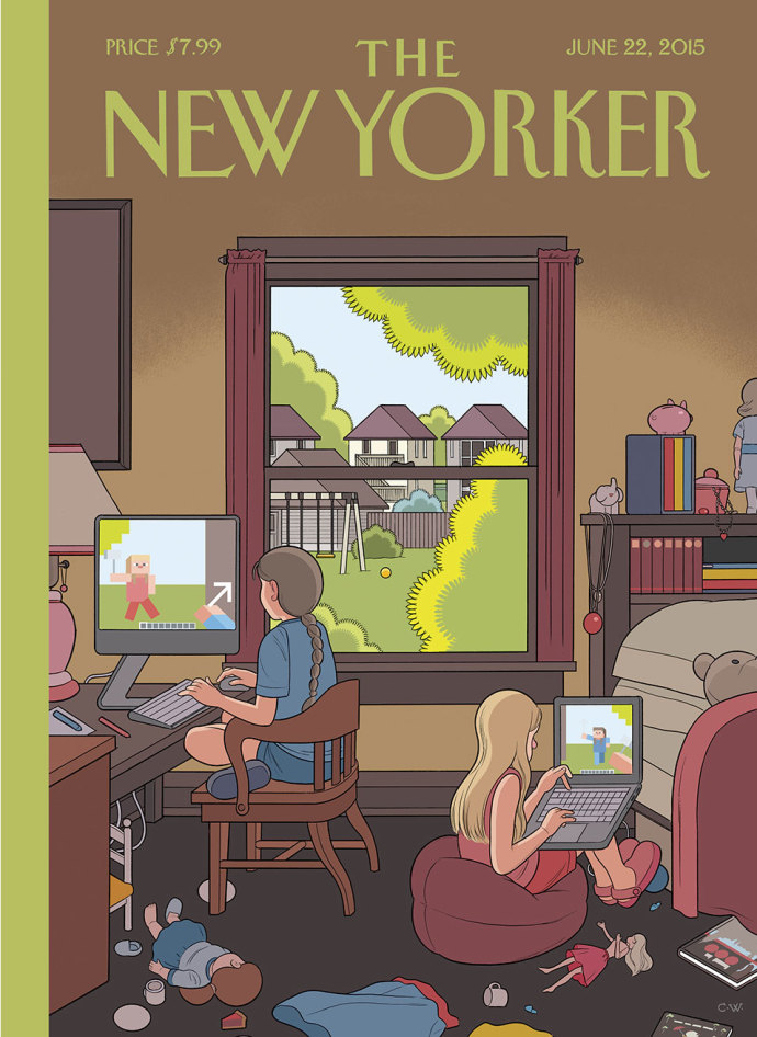 The New Yorker Minecraft Cover