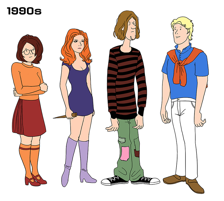 Scooby Doo Gang Through the Ages