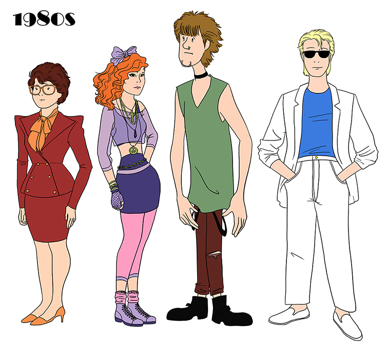 Scooby Doo Gang Through the Ages