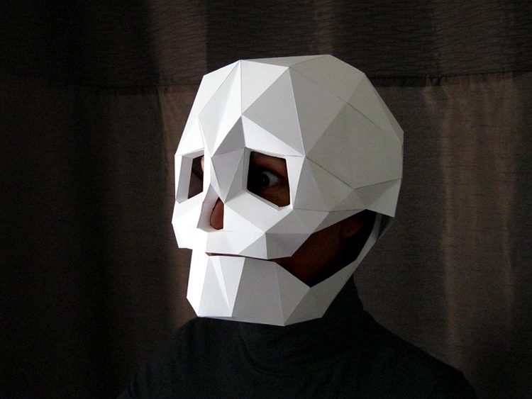 Paper Skull Mask