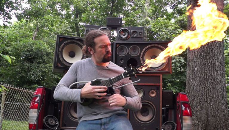 Flame-Spewing Ukulele