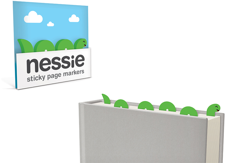 014_Sticky_Page_Markers_NESSIE_paper_bookmarks