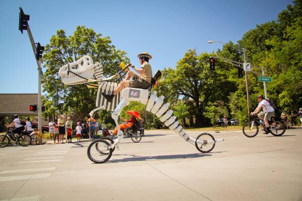 Giant Rideable T-Rex Art Bike