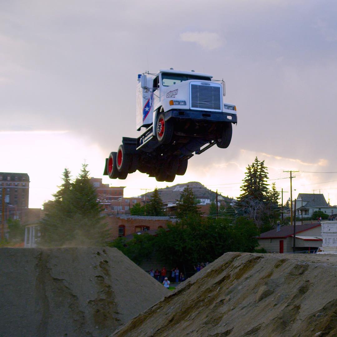 Semi-Truck Jumps 166 Feet Breaking World Record