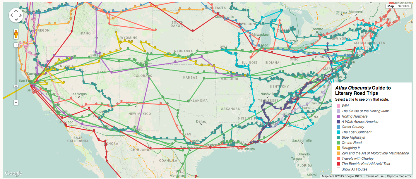 A map of 1,001 novels shows us where to find the real America - Los Angeles  Times