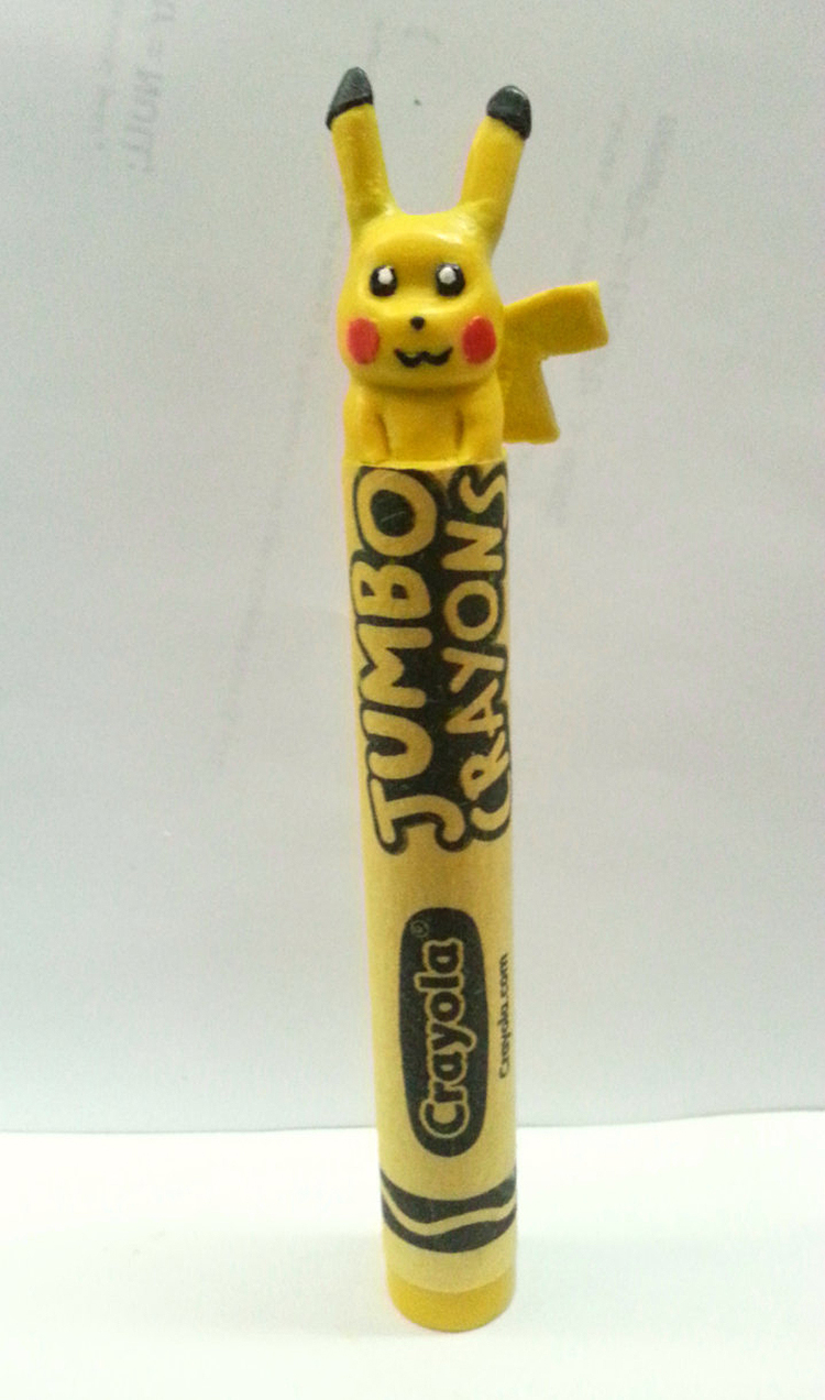 Pikachu Carved Pokemon Crayon