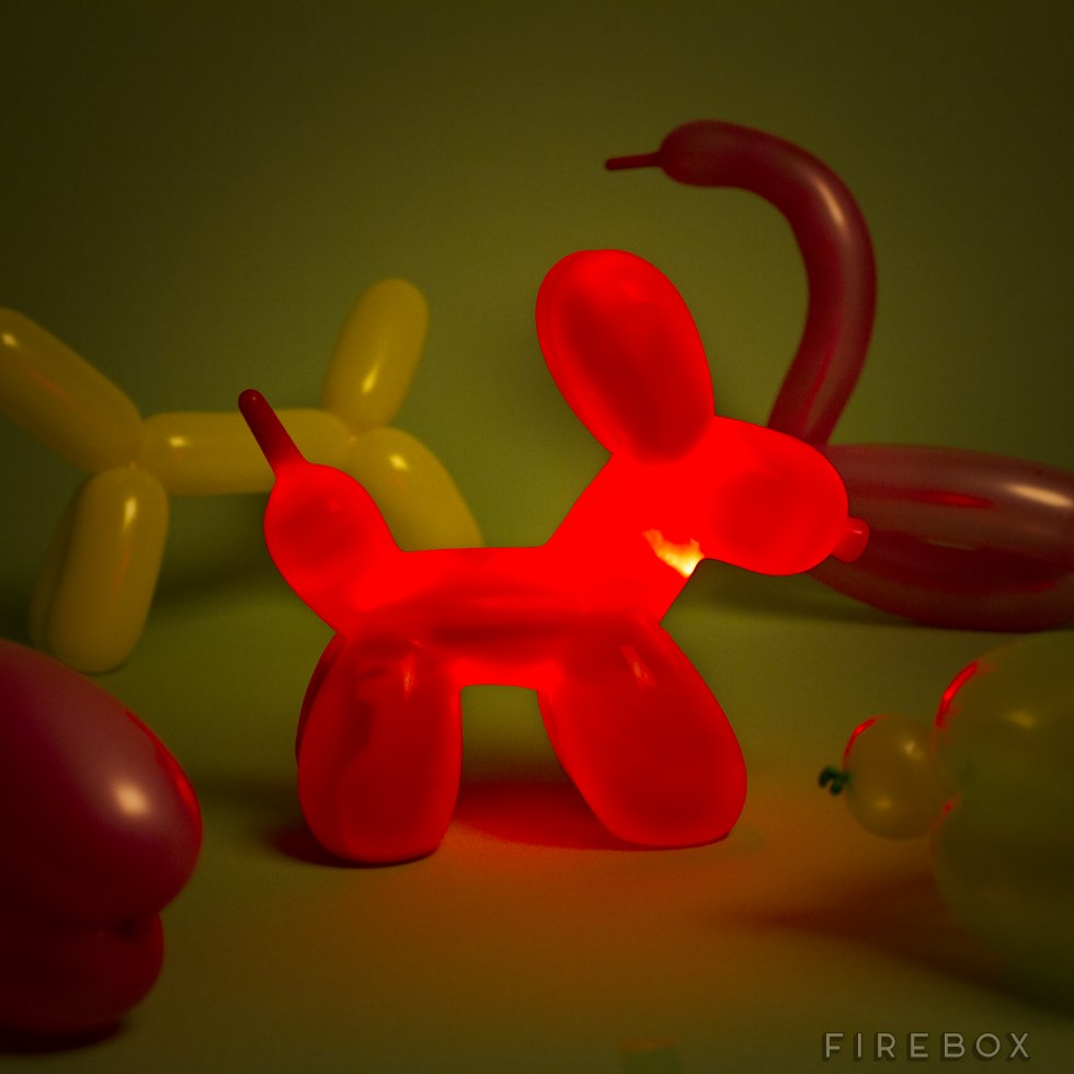 Bitten Balloon Dog Light-Auto Switch Off-Night Light 