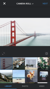 Instagram Landscape of Golden Gate Bridge