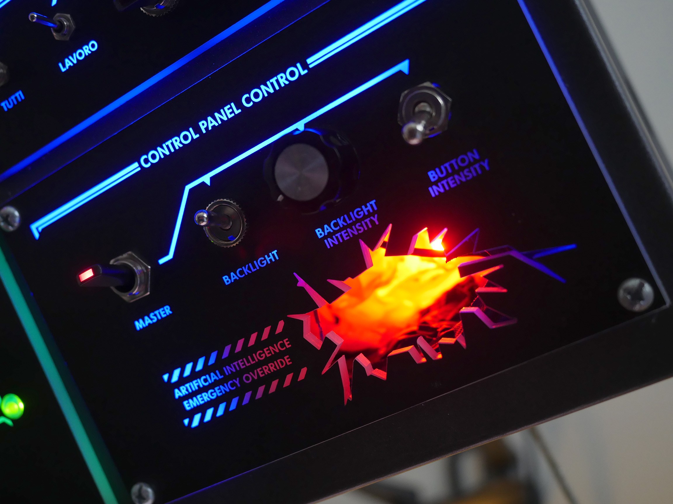 Overhead Controls A Wonderful DIY Fully-Functional Overhead Control Panel Used to ...
