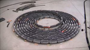 Spiral of Toy Trains
