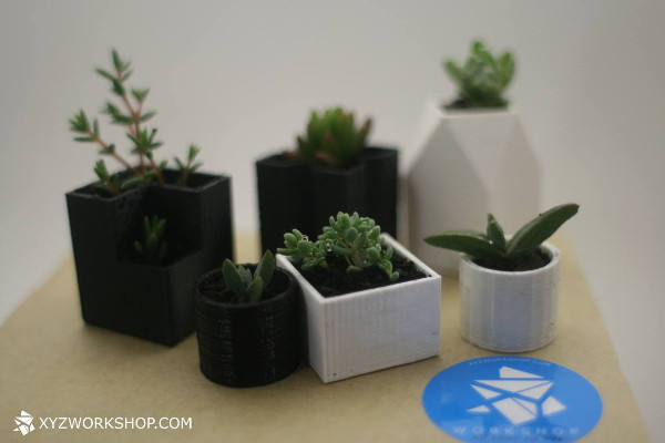 3D-Printed Chess Set Planters