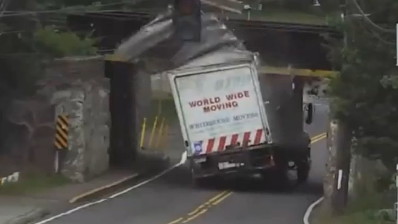 Trucks Continue To Crash Into Infamous Low Clearance
