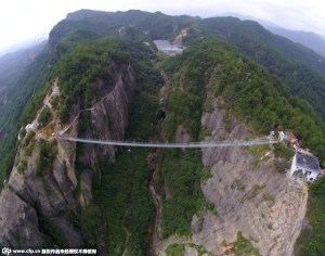 World's Longest Glass Suspension Bridge