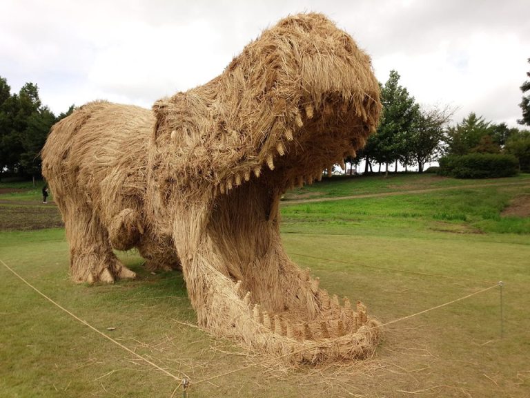 Straw Art Dino