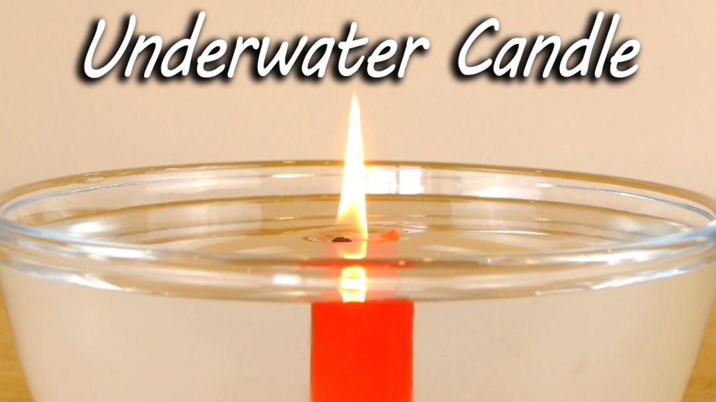 How to Easily Burn a Wax Candle Underwater