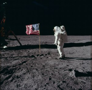 Apollo 11 Photo of American Flag on Lunar Surface