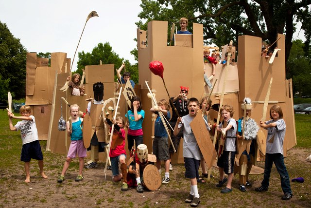 Adventures in Cardboard castle