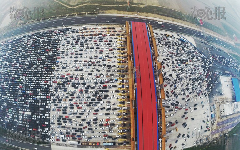 Beijing Traffic Jam Ariel 2