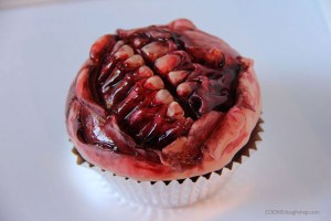 Zombie Mouth Cupcake by SemadarG