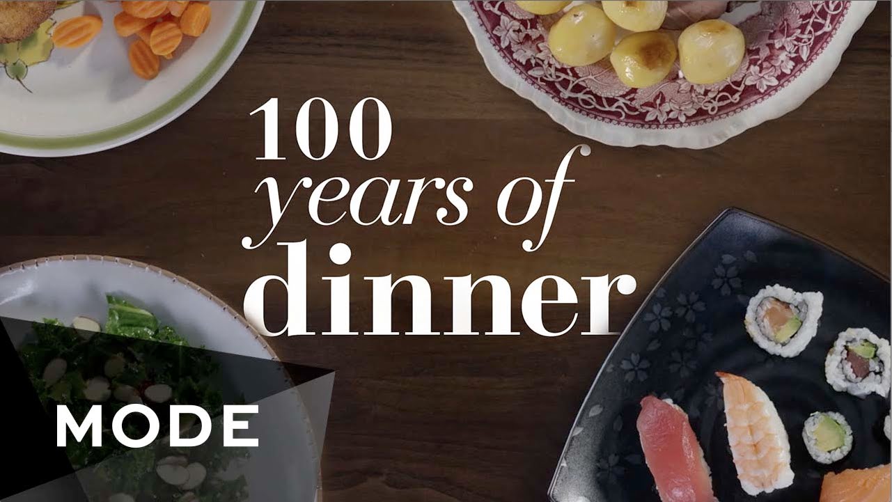 100 Years of American Dinner Trends Shown Decade by Decade in a Three