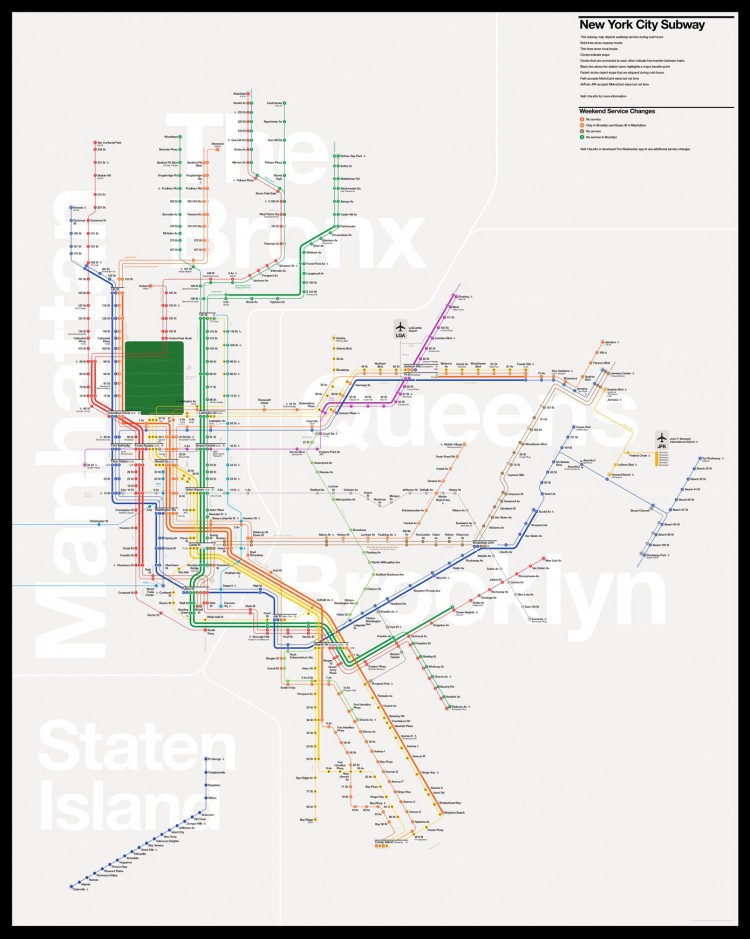 NYC Subway Map Reimagined