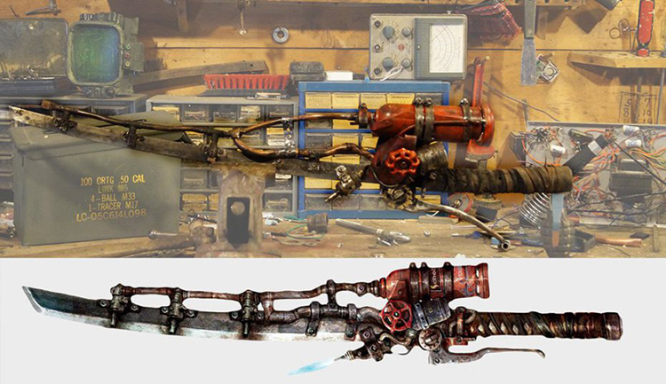 Fallout 4 Flaming Sword