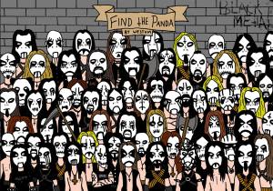 Find the Panda Black Metal