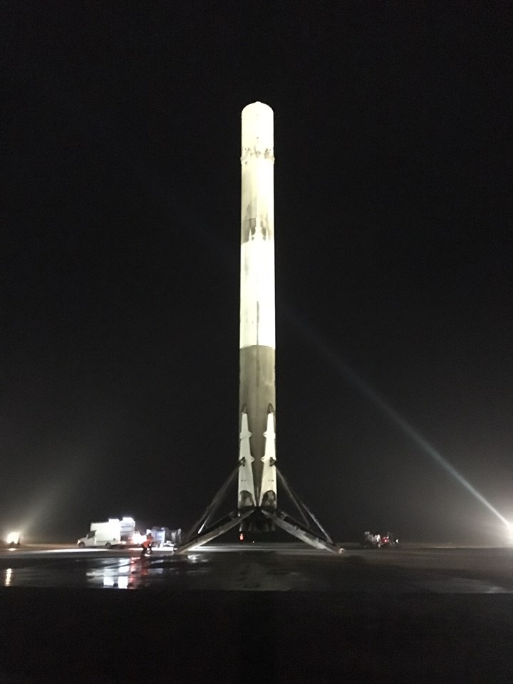 Landed Falcon 9 on the Ground