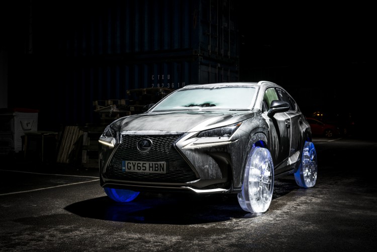 Lexus NX Frozen With Ice Wheels