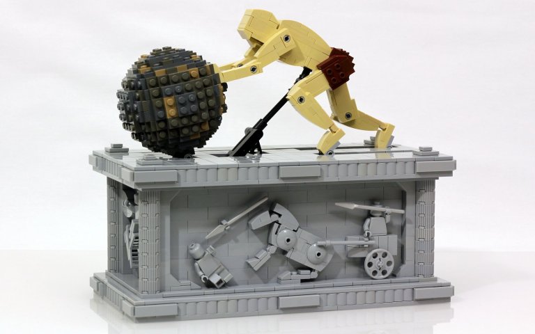 Sisyphus Sculpture