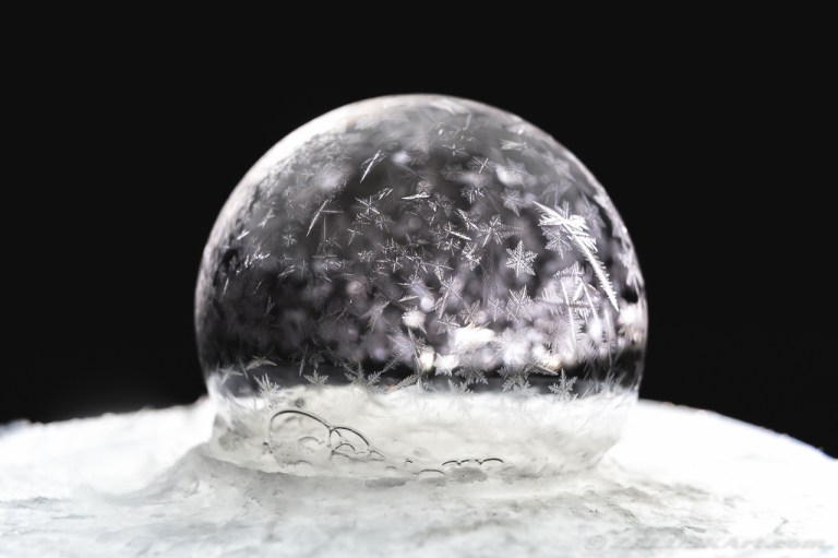 Frozen Soap Bubble