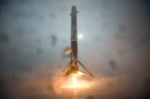 SpaceX Falcon Rocket Landing Attempt