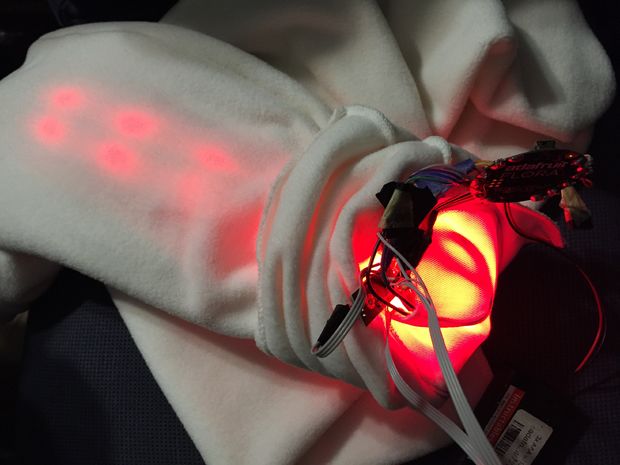 Thermometer Scarf With Electronics