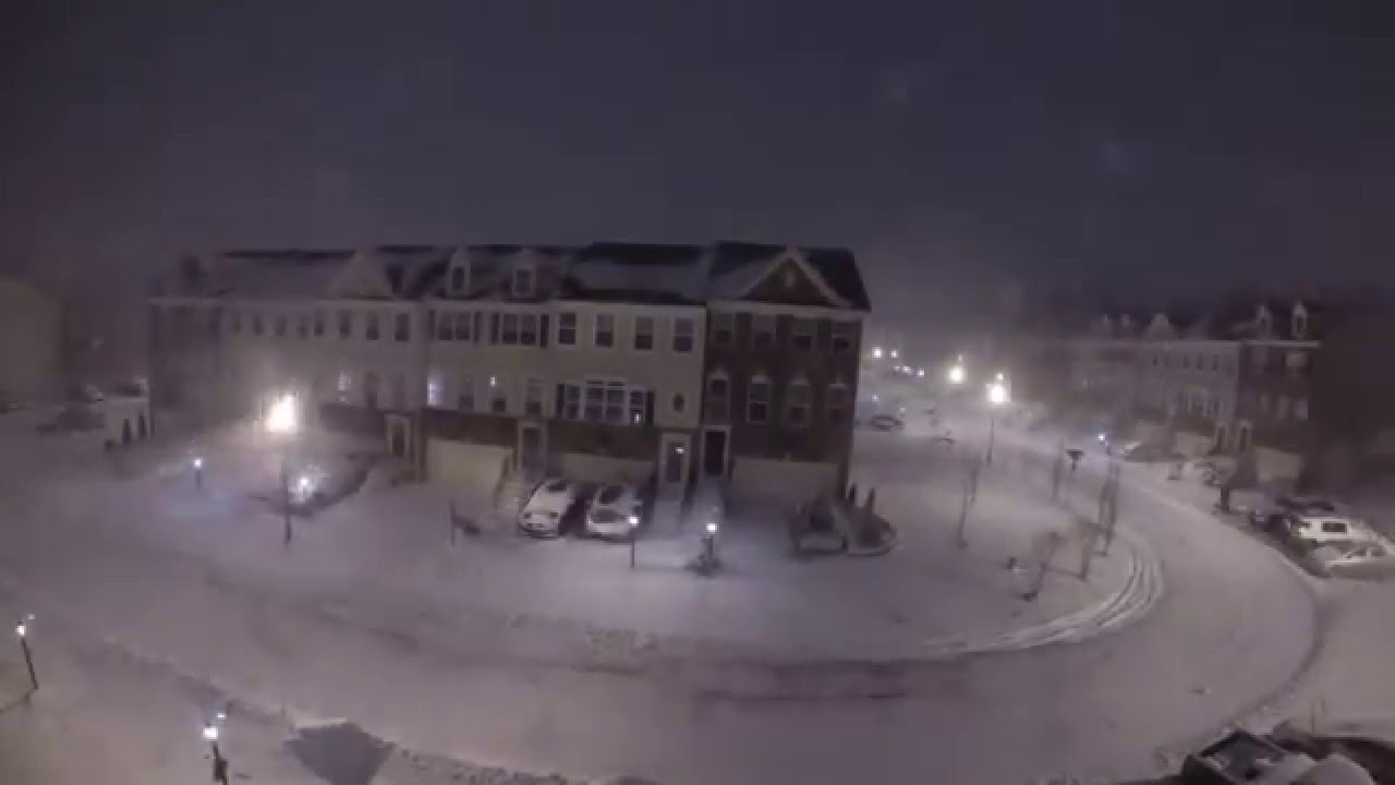 A 28 Hour Time Lapse Video of the Snow Accumulation in Maryland During ...