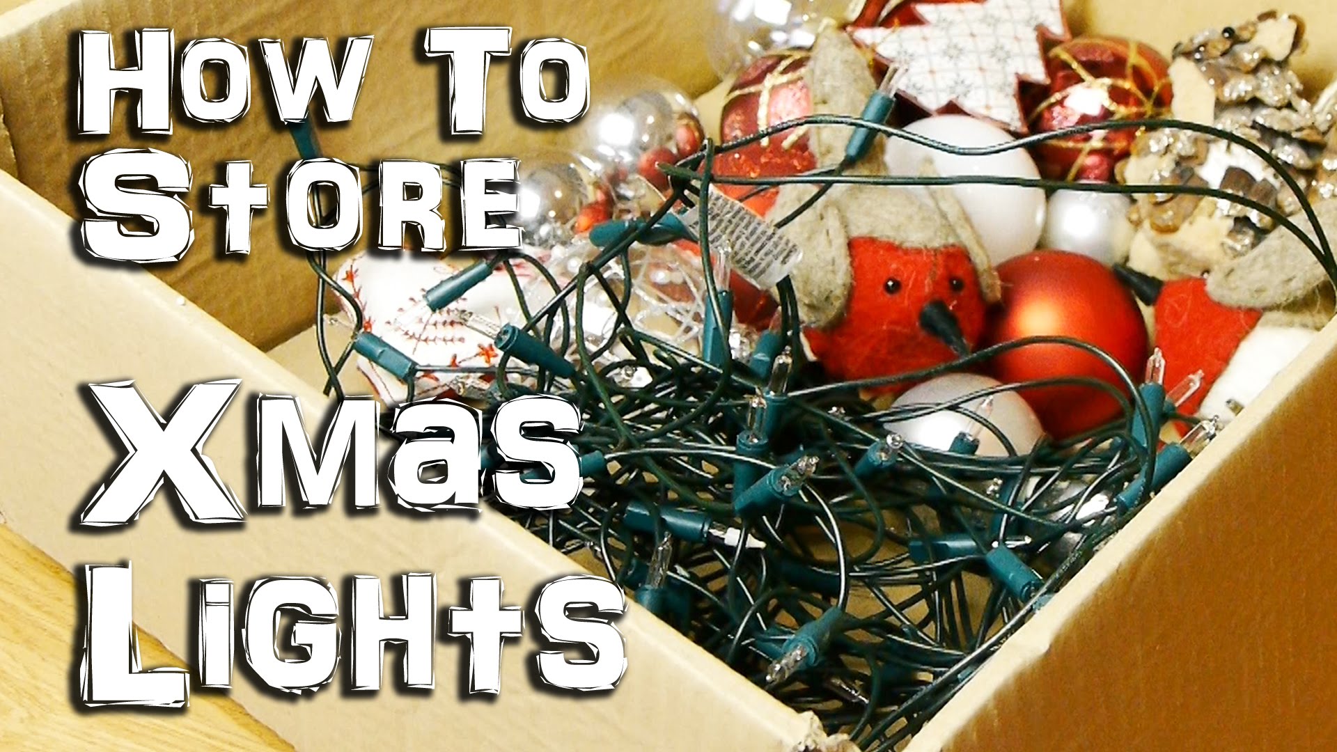 How To Store Christmas Lights So That They Don't Get Tangled Up in a Knot