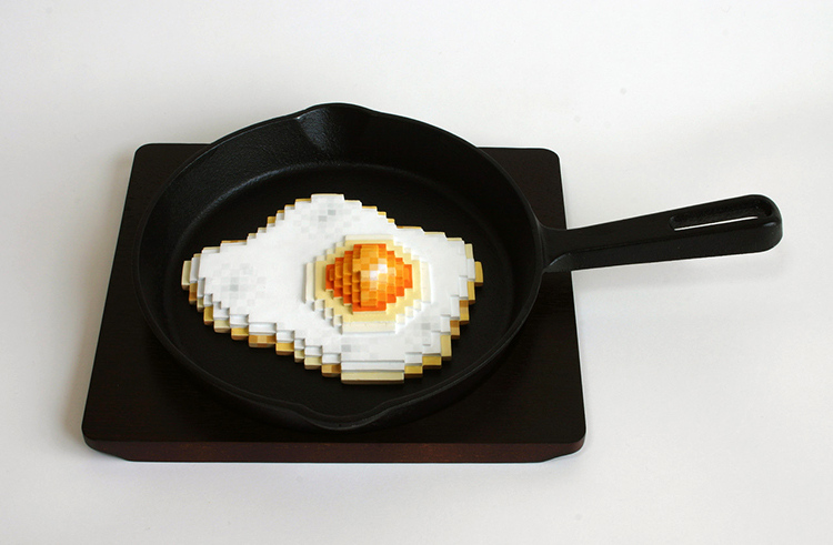 Pixelated Ceramic Sculptures