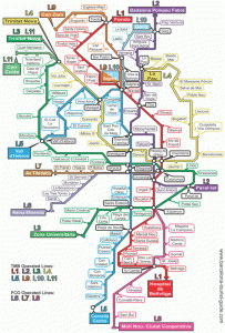 Barcelona Tourist Guide Metro Map