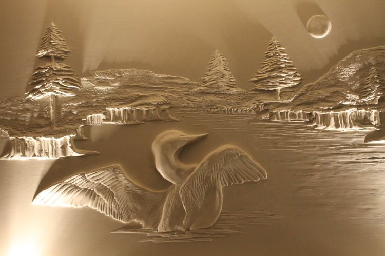 Canadian Contractor Uses The Tools Of His Trade To Sculpt Beautiful Landscapes Out Drywall Mud - Drywall Art Sculpture By Bernie Mitchell