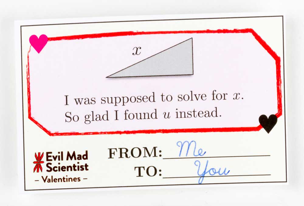 Nerdy Math and Science Valentines by Evil Mad Scientist