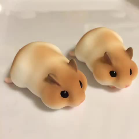 Adorable Hand Crafted Inedible Hamster Figurines That Look Like