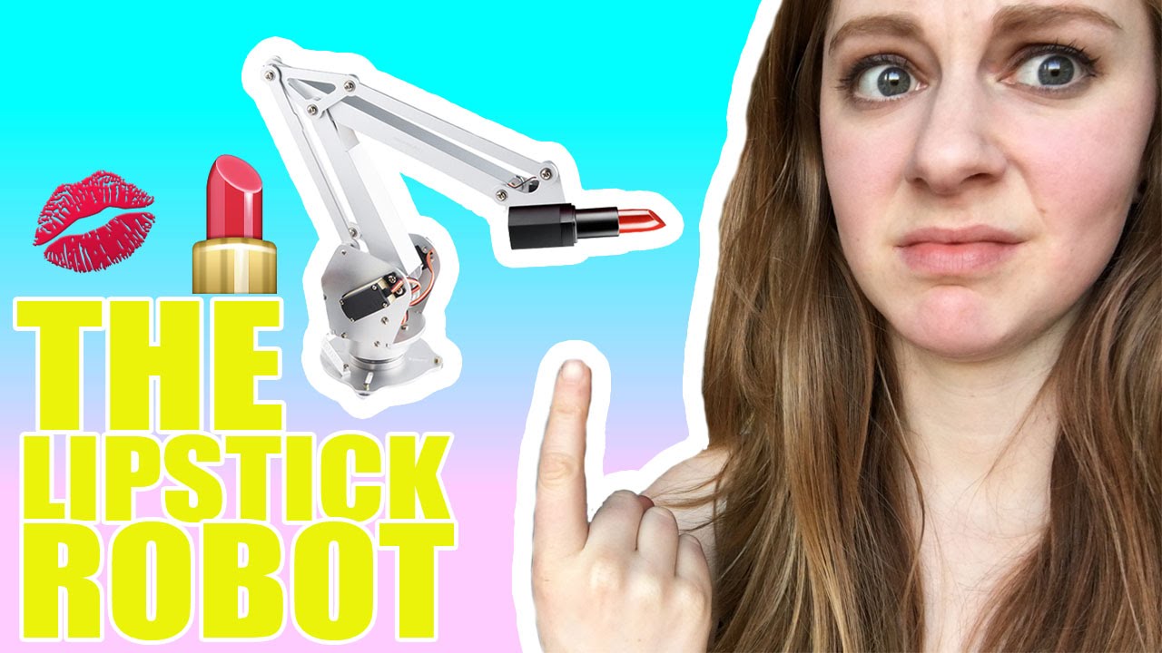 A Humorously Inventive Lipstick Robot That Goes a Bit Crazy With the