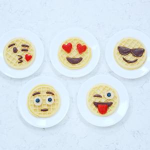 Emoji Eggo Waffles