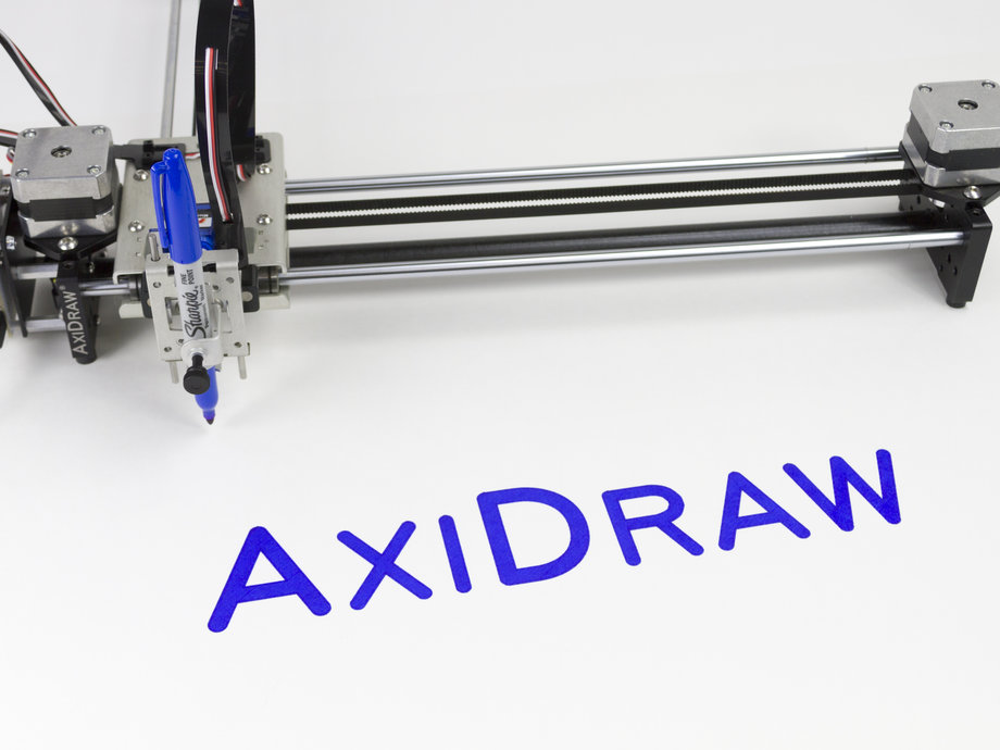 The AxiDraw, A Plotter Robot That Writes and Draws With a Variety of