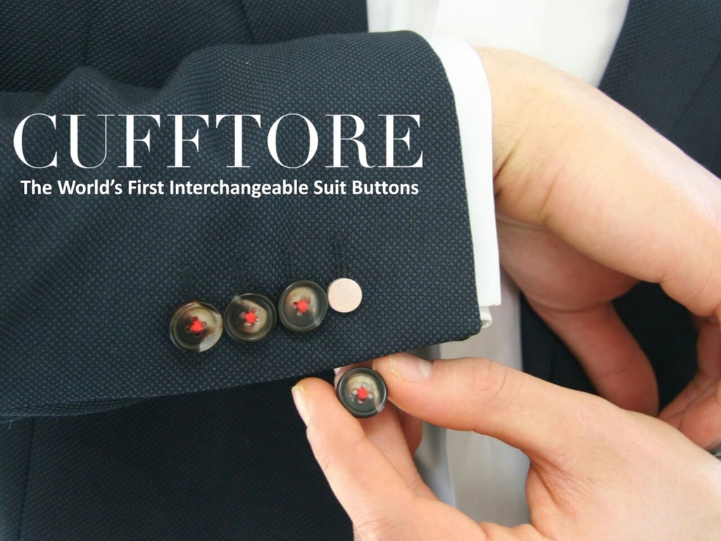 Cufftore, A System of Interchangeable Suit Buttons