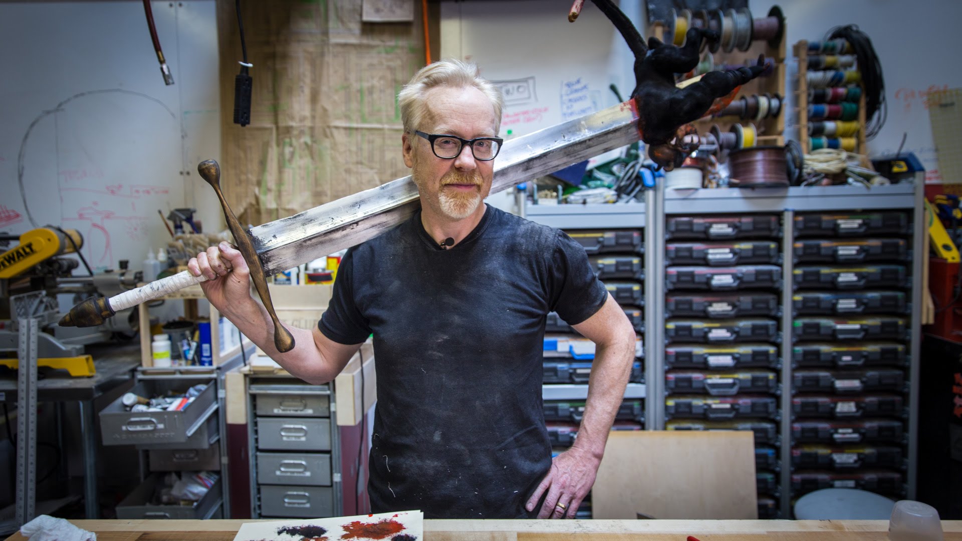 Adam Savage Builds Hellboy s Massive Sword Complete With 